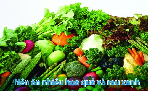 Ăn nhiều hoa quả và rau xanh để phòng chống huyết áp cao