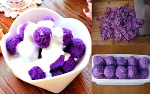 Sữa chua kết hợp với khoai lang